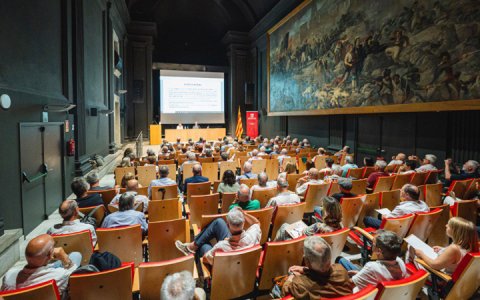 Un dels congressos anteriors de l’associació de jutges de pau a Girona. (foto: Dept. Justícia)