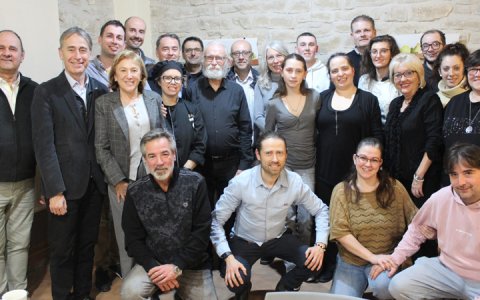 Participants al dinar de cloenda que es va fer ahir a Tarrés. (foto: CCG)
